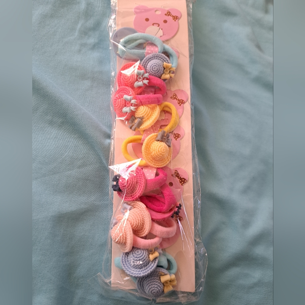 Cute hair ties, 6 pairs